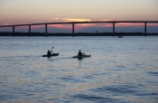  Kayakers at Sunset, Solomon's Island